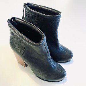 Jeffrey Campbell Rumble Leather Heeled Ankle Boots